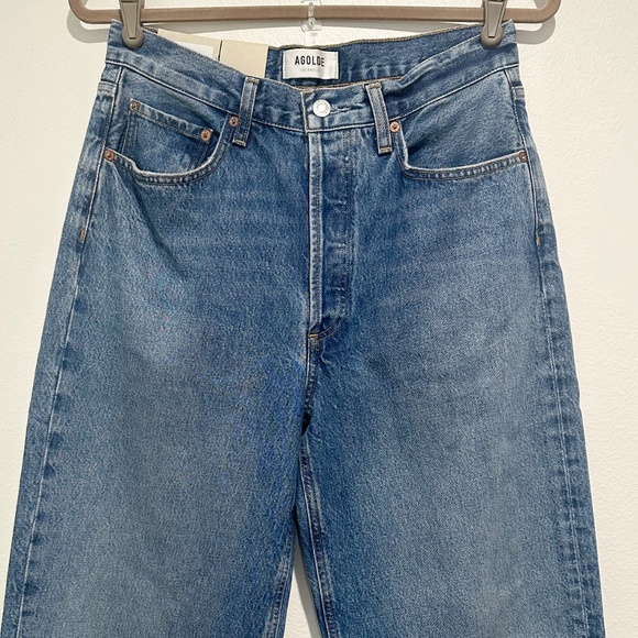 NWT! Agolde Dara Mid Rise Baggy in Pattern Size 27 - Picture 10 of 14